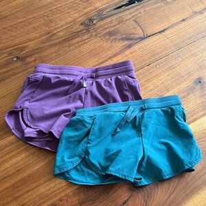 Kids All In Motion Purple and Teal Shorts